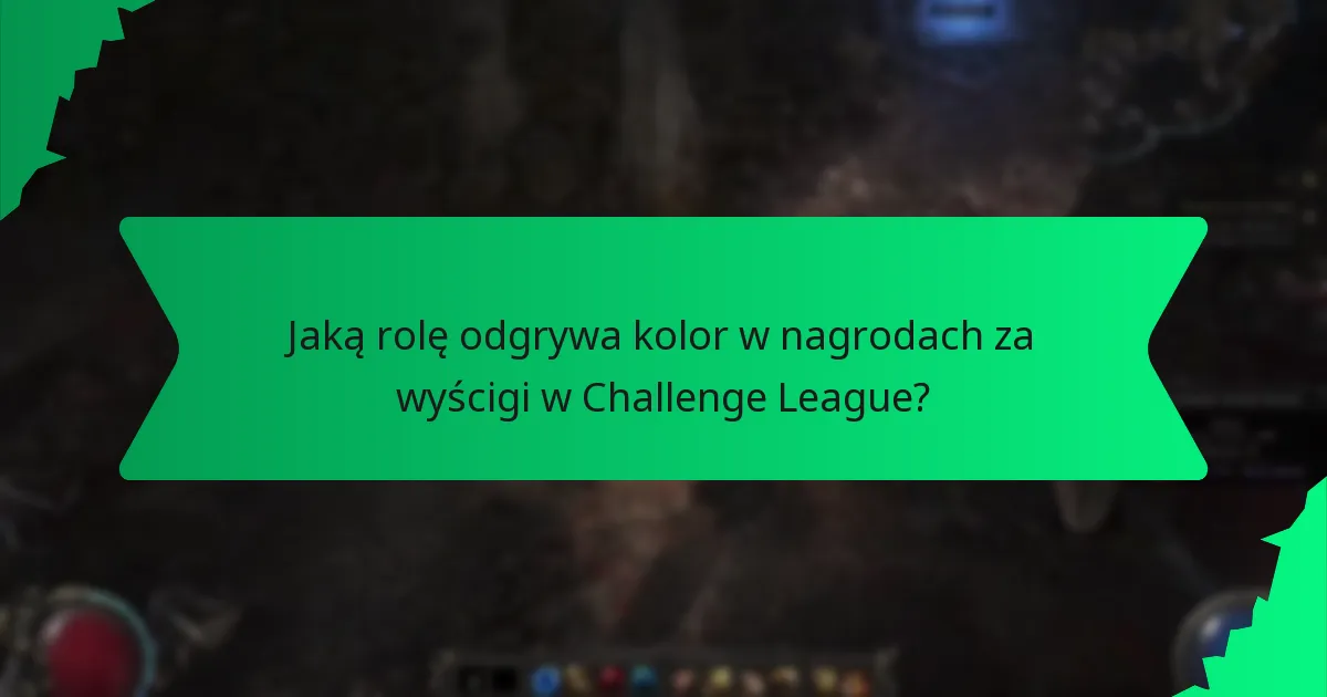 Jaką rolę odgrywa kolor w nagrodach za wyścigi w Challenge League?